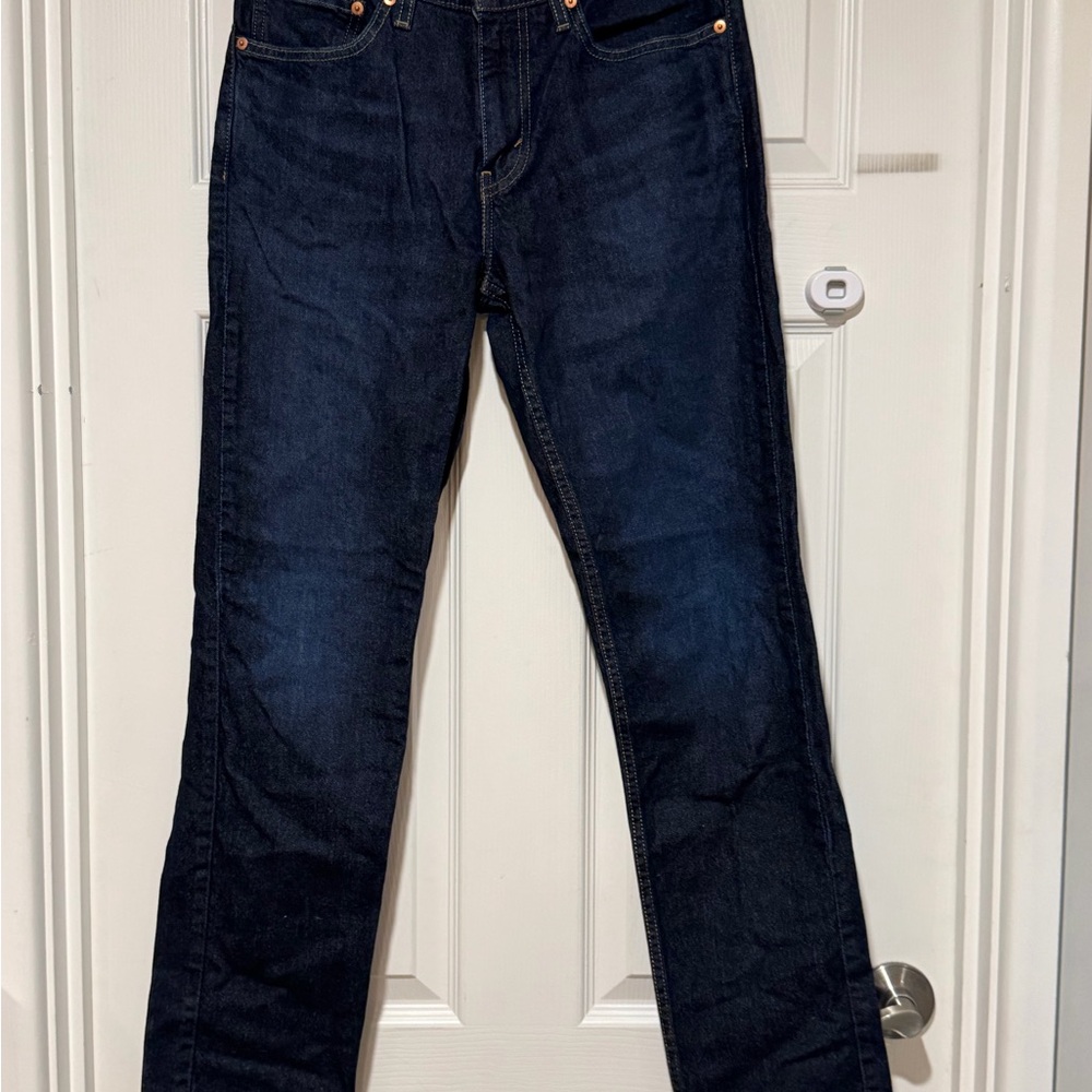 Levi’s Men's Dark Blue Straight-Leg Jeans